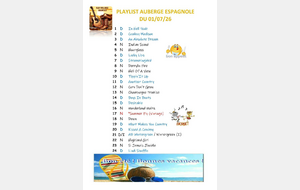 PLAYLIST AUBERGE ESPAGNOLE DE FIN DE SAISON